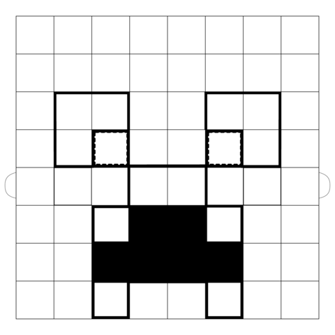 Creeper mask coloring book